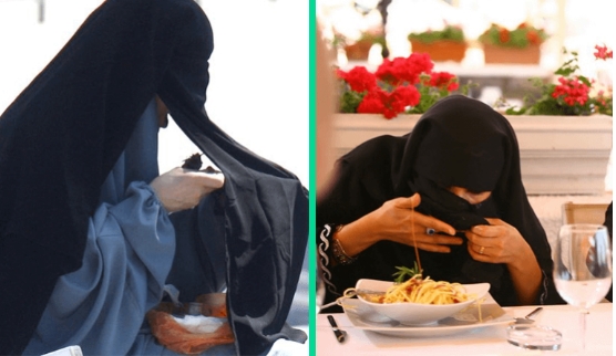 Настоящее испытание. Как арабские женщины едят в общественных местах